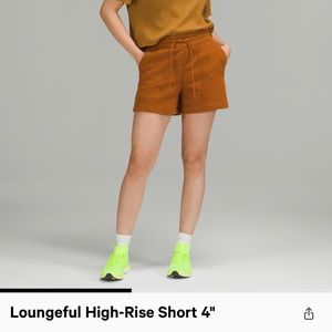 Lululemon loungeful High Rise Short size 4